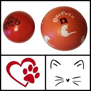 NWOT~Zig-Zag Ball & Petco Ball for Cats